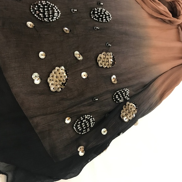 Bar III NWT Ombre Mini Dress with Bead Detailing - Picture 6 of 7